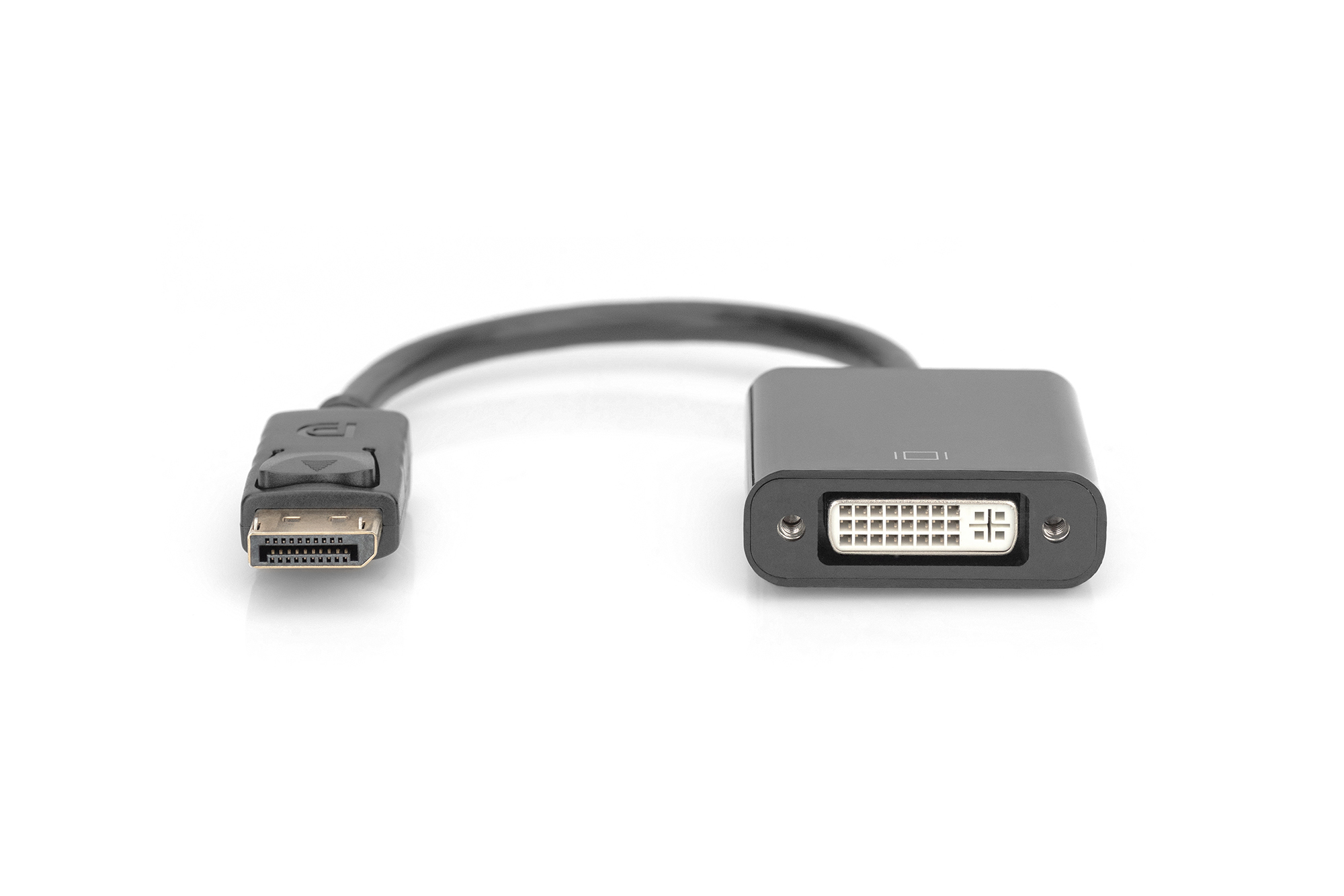 DIGITUS DisplayPort Adapter / Konverter15 cm - geformt - Schwarz