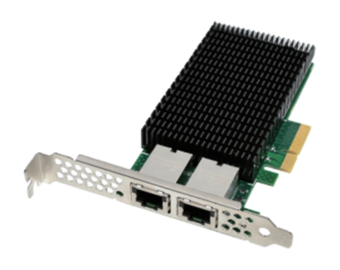 ALLNET ALL0139v2-2-10G-TX, Eingebaut, Kabelgebunden, PCI Express, Ethernet, 10000 Mbit/s, Schwarz