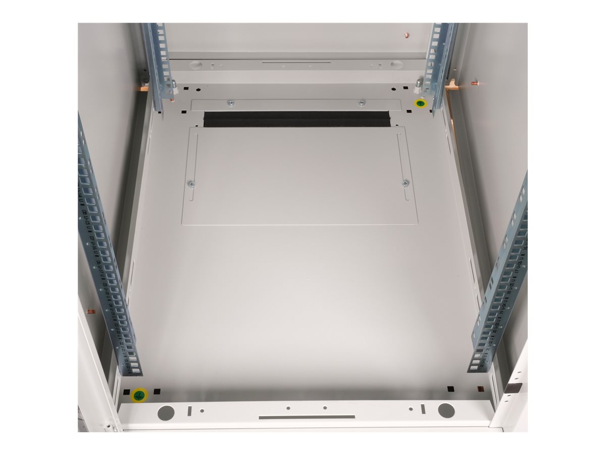 ROLINE Pro - Schrank Netzwerkschrank - mit Glastür, 600 x 800 mm (B x T)RAL 7035 - Hellgrau - 22U - 48.3 cm (19")