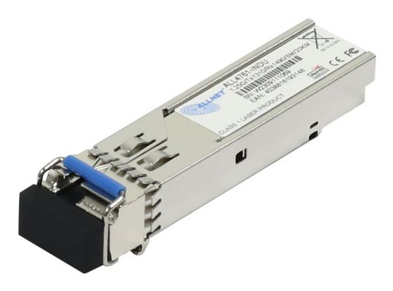 ALLNET ALL4761-INDU, Faseroptik, 1000 Mbit/s, mini-GBIC/SFP, LC, 9/125 µm, 20000 m000Mbit - WDM(Bidi)/LC - Tx1310nm/Rx1490nm - 9u - 20Km - Industrial -40/+85