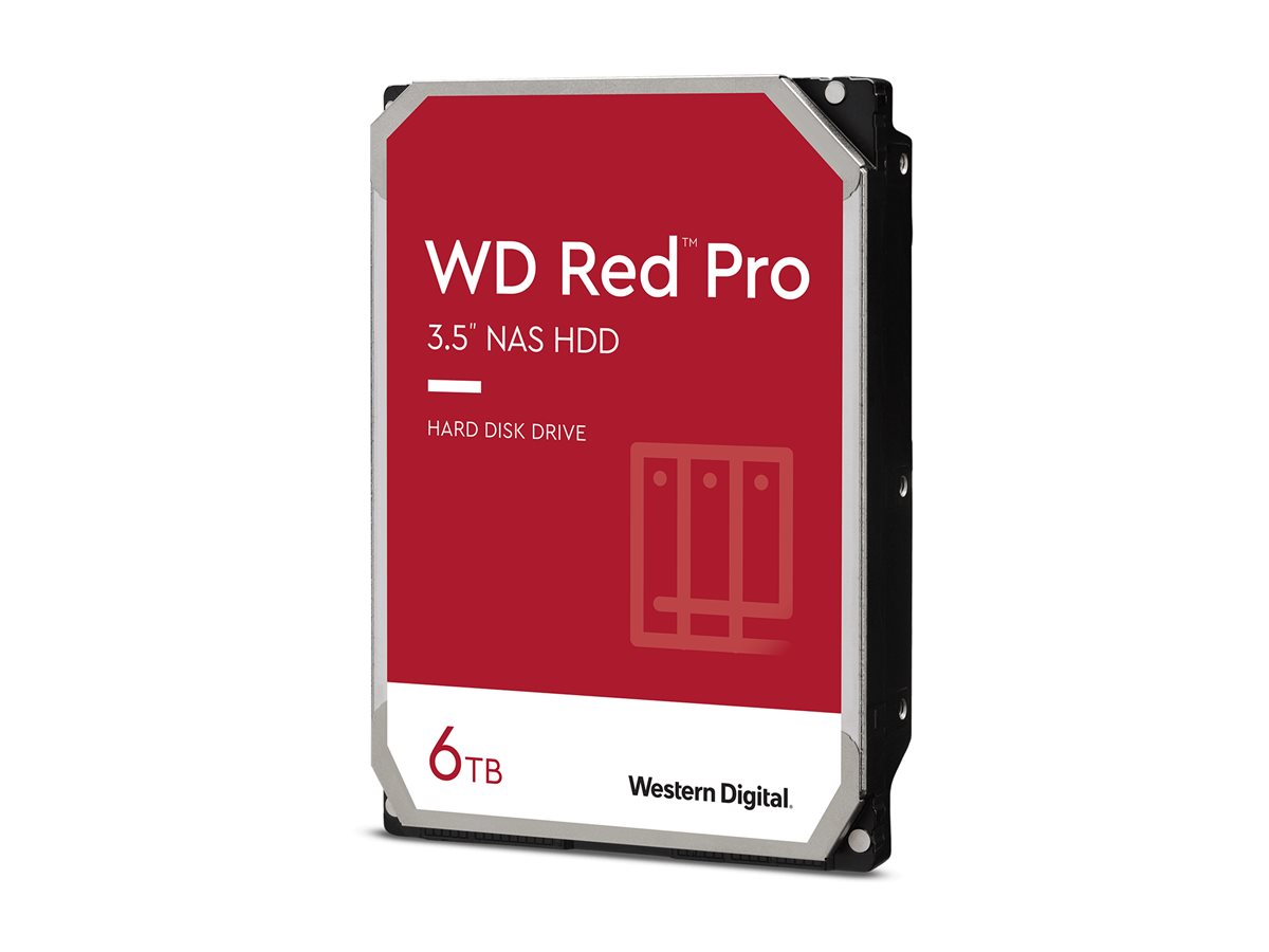 WD Red Pro WD6005FFBX - Festplatte - 6 TB - intern - 3.5" (8.9 cm)SATA 6Gb/s - 7200 rpm - Puffer: 256 MB