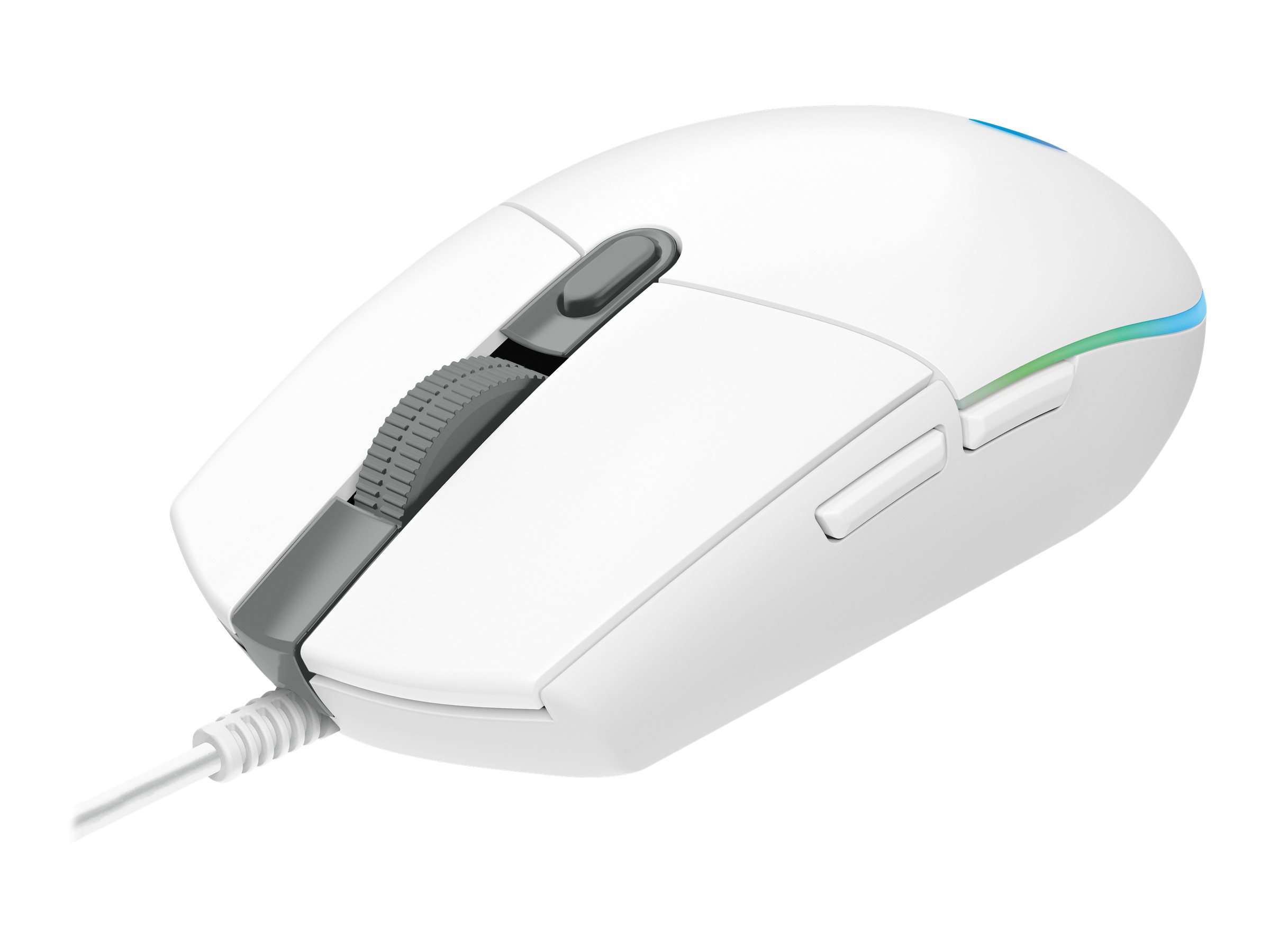 Logitech Gaming Mouse G203 LIGHTSYNC - Mausoptisch - 6 Tasten - kabelgebunden - USB - weiß