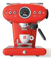 Illycafé Illy X1, Espressomaschine, 1 l, Kaffeepad, Gemahlener Kaffee, 1200 W, Schwarz, Rot, Edelstahl