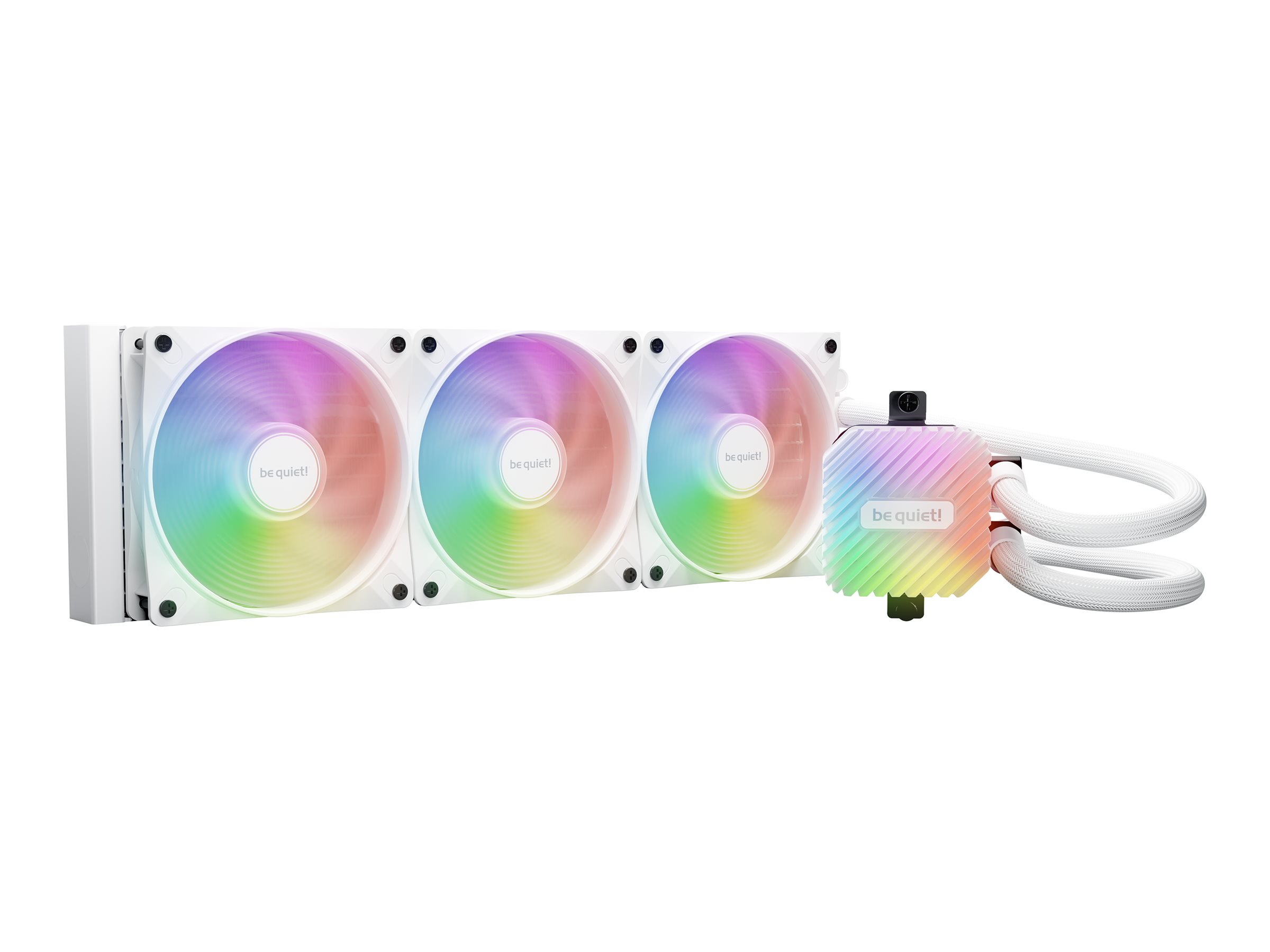 Be Quiet! Light Loop - Prozessor-Flüssigkeitskühlsystem - Kühlergröße: 360 mm - (für: LGA1851, LGA1700, LGA1200, LGA1150, LGA1151, LGA1155, AM4, AM5)120 mm - weiß