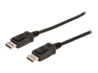 DIGITUS DisplayPort Anschlusskabel, 1mzu DisplayPort (M) - 1 m - geformt - Schwarz