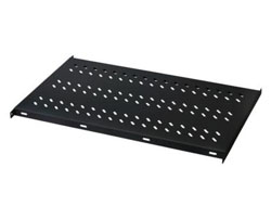 DIGITUS Fachboden für Netzwerk- und Serverschränke1HE Fachboden festeinb. f. Schr. ab 1000 mm Tiefe 44x486x770 mm - bis 50 kg - schwarz (RAL 9005)