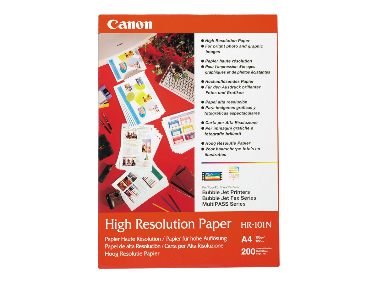 Canon HR-101 - A3 (297 x 420 mm) 100 Blatt Normalpapierfür BJC-4550 - 4650 - 5000 - 6500; i6500; PIXMA iP6210D - iP6310D; S4500 - 6300