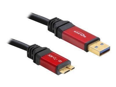 Delock Premium - USB-Kabel - USB Typ A (M) zu Micro-USB Typ B (M)USB 3.0 - 1 m - Schwarz