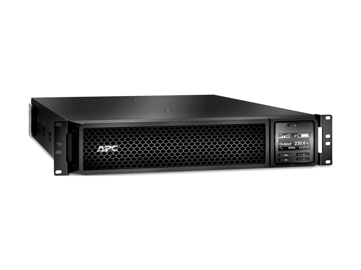 APC Smart-UPS SRT 1000VA RM - USV (Rack - einbaufähig)Wechselstrom 230 V - 1000 Watt - 1000 VA - RS-232 - USB - Ethernet 10/100 - Ausgangsanschlüsse: 6 - PFC - 2U - Schwarz - mit APC UPS Network Manag