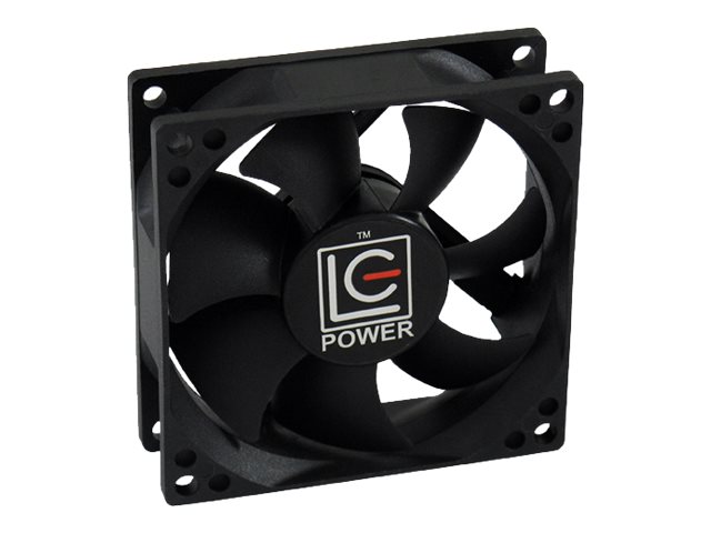 LC-Power Gehäuselüfter - 80 mm - Schwarzz