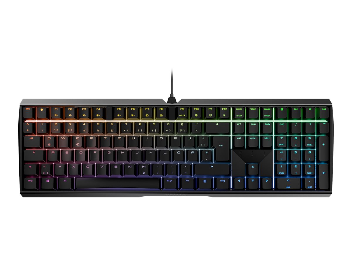 Cherry MX-Board 3.0S - Tastatur - HintergrundbeleuchtungUSB - Deutsch - Tastenschalter: CHERRY MX Silent Red - Schwarz