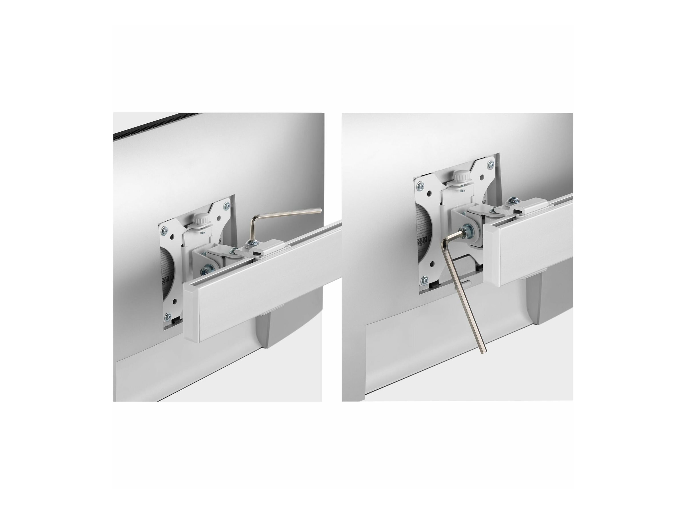 StarTech.com Six-Monitor Desk Mount w/ Crossbar, Up To 32" Screens/17.6lb - Befestigungskit - für 6 LCD-Displays - Säule, dual - Kunststoff, Stahl - weiß - Bildschirmgröße: 43.2-81.3 cm (17"-32")Tisch