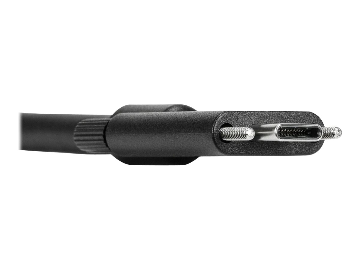 Targus USB-Kabel - USB-C (M) zu USB-C (M)schraubbar - 1.8 m - Schwarz - für P/N: DOCK191USZ - DOCK430EUZ - DOCK430USZ