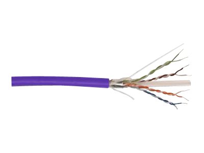 DIGITUS CAT 6 F/UTP Datenkabel - Verlegekabel, 305 m, Simplex, EcaCAT 6 - halogenfrei - robust - lila