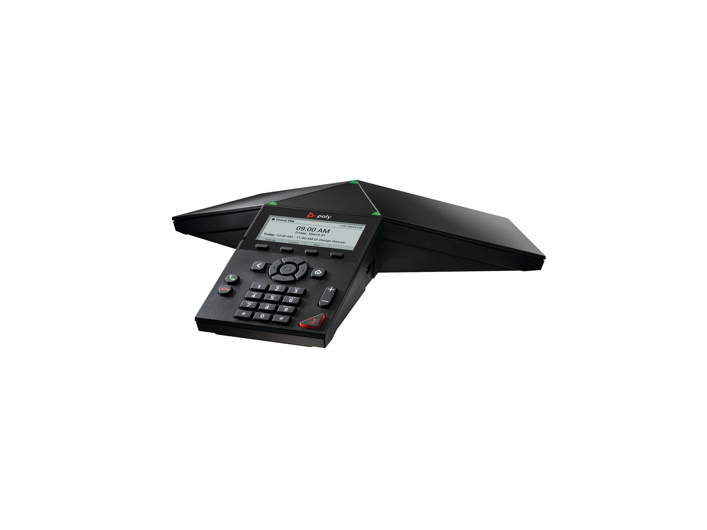 Poly HP Poly Trio 8300 - VoIP-Konferenztelefon - mit Bluetooth-Schnittstelle mit Rufnummernanzeige/Anklopffunktion - IEEE 802.11a/b/g/n (Wi-Fi)/ Bluetooth 5.0 - dreiweg Anruffunktion - SIP - SRTP - SD