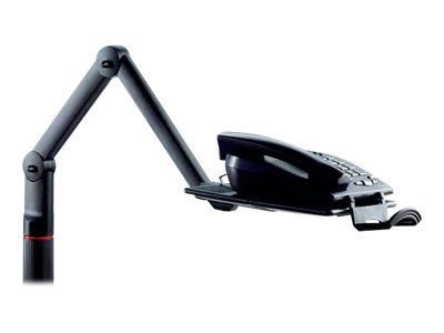Novus Dahle Novus - Befestigungskit (Tablett, Spannbefestigungfür Tisch - 2 Gelenkarme) - Swivel Design - für Telefon - Anthrazit - Schreibtisch