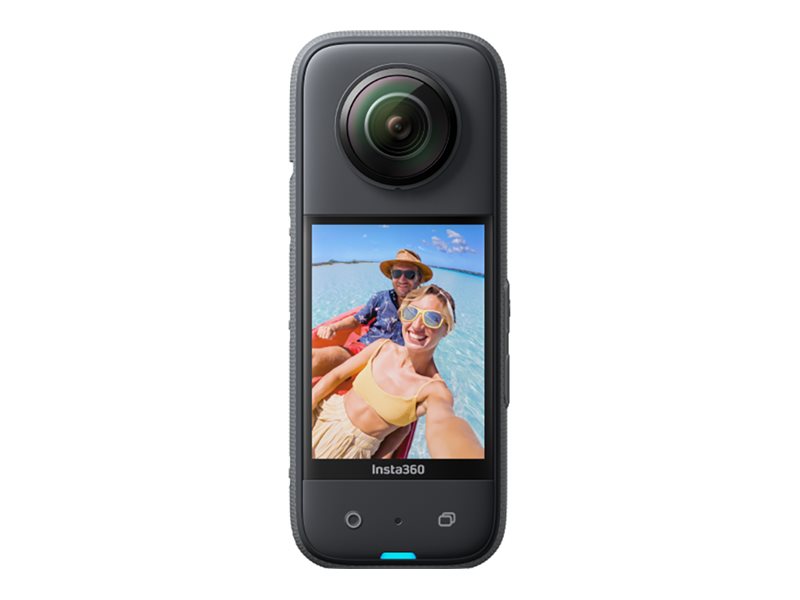 Insta360 X3 - 360° Action-Kamera - 5.7K / 30 BpS - 72 MPix - Wi-Fi, Bluetooth bis zu 10 m - Schwarz
