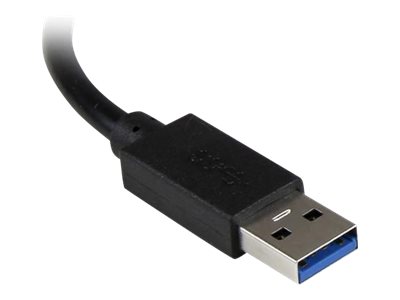 StarTech.com 3 Port USB 3.0 Hub mit Gigabit EthernetAdapter aus Aluminum - Kompakter USB3 Hub mit GbE - Hub - 3 x SuperSpeed USB 3.0 + 1 x 10/100/1000 - Desktop - für P/N: PEXUSB3S2EI - PEXUSB3S42 - P