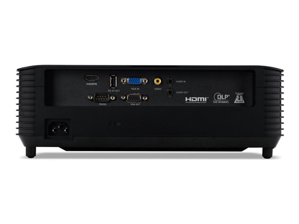 Acer X1228H - DLP-Projektor - UHP - tragbar - 3D - 4500 ANSI-Lumen - XGA (1024 x 768)4:3