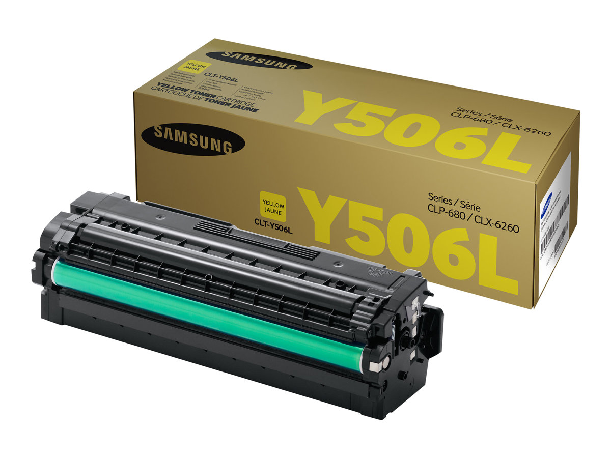 HP CLT-Y506L - Hohe Ergiebigkeit - Gelb - original - Tonerpatrone (SU515A)für Samsung CLP-680DW - CLP-680ND - CLX-6260FD - CLX-6260FR - CLX-6260FW - CLX-6260ND