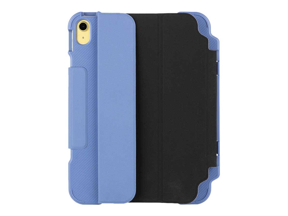 TUCANO Alunno - Flip-Hülle für Tablet - widerstandsfähig - recycelter Kunststoff, Thermoplastisches Polyurethan (TPU)transparentes Polycarbonat - hellblau - für Apple 10.9-inch iPad Wi-Fi + Cellular