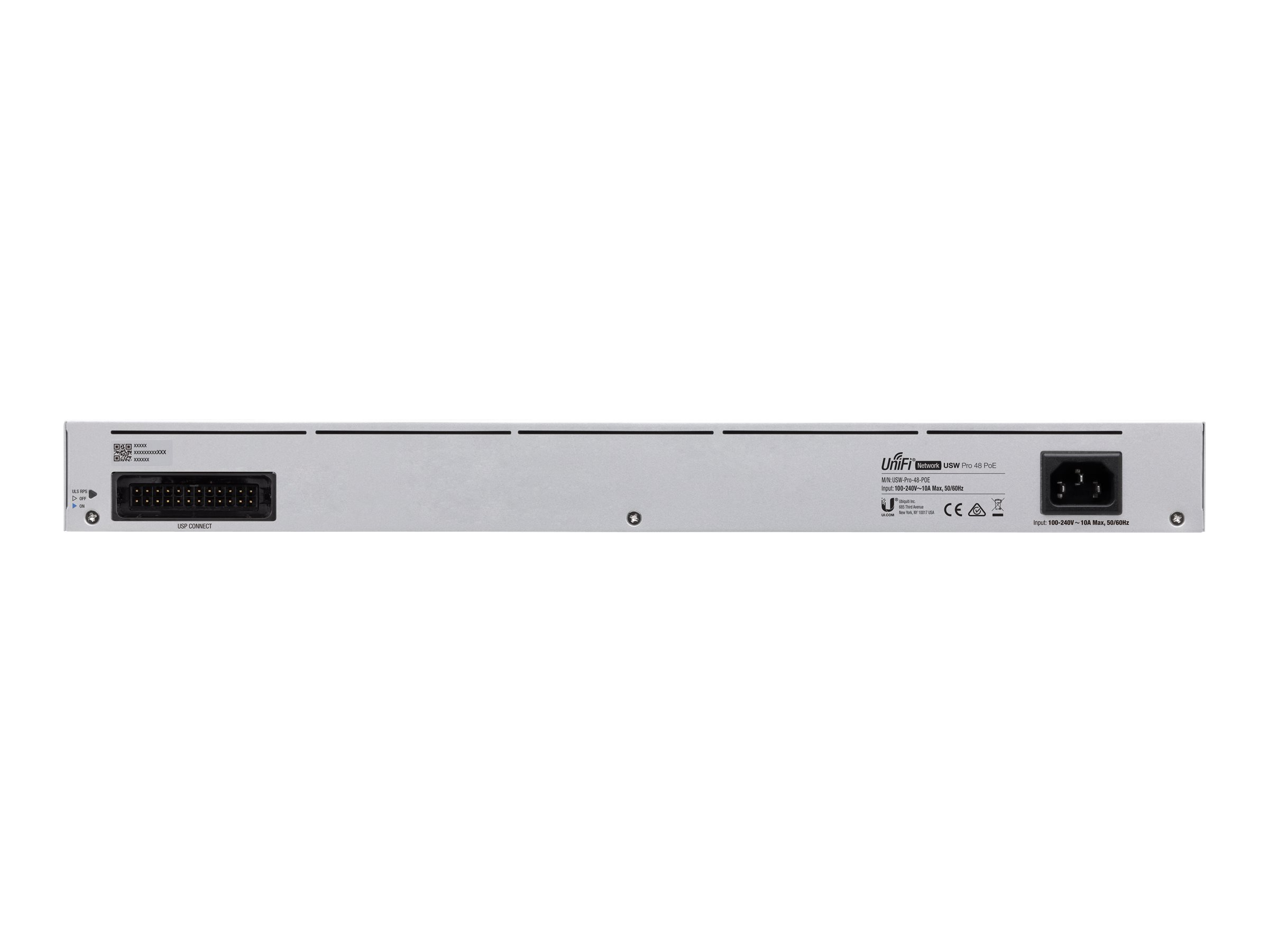 Ubiquiti UniFi Switch USW-PRO-48-POE - Switch - managed - 48 x 10/100/1000 (40 PoE+, 8 PoE++)+ 4 x 10Gb Ethernet SFP+ - an Rack montierbar - PoE++ (600 W)