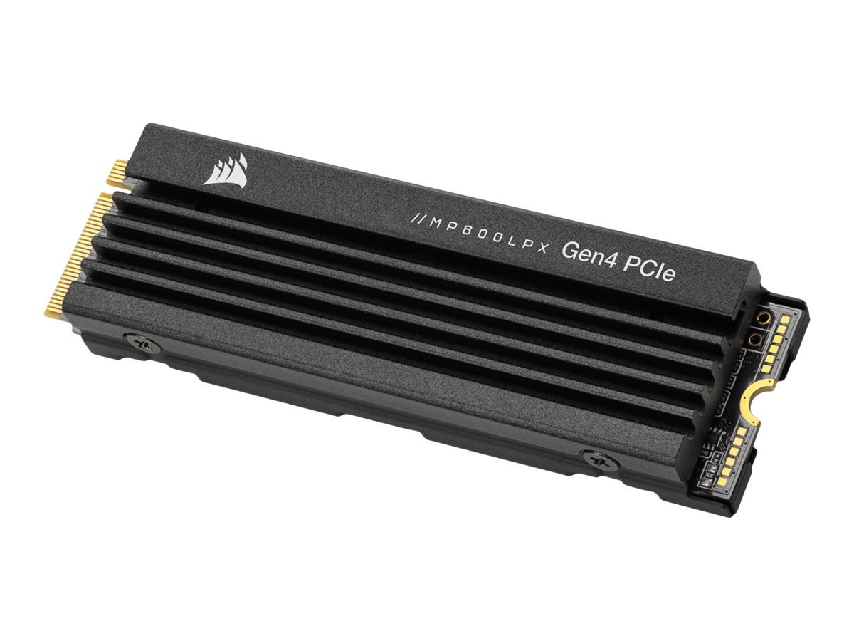 Corsair MP600 PRO LPX - SSD - 1 TB - intern - M.2 2280 - PCIe 4.0 x4 (NVMe)256-Bit-AES - integrierter Kühlkörper - für Sony PlayStation 5