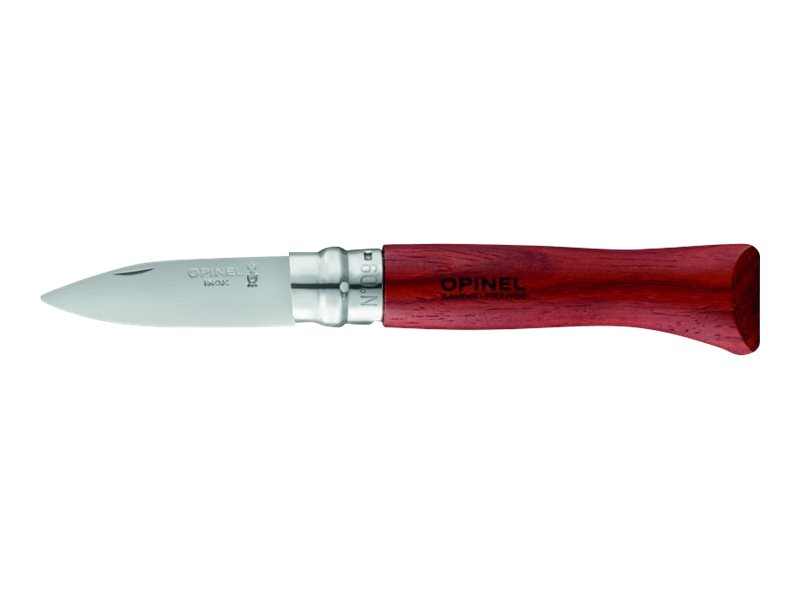 Opinel Gourmets N°09 - Austernbrecher - 6.5 cmviolett-brauner bis rosafarbener Griff mit violetten Streifen