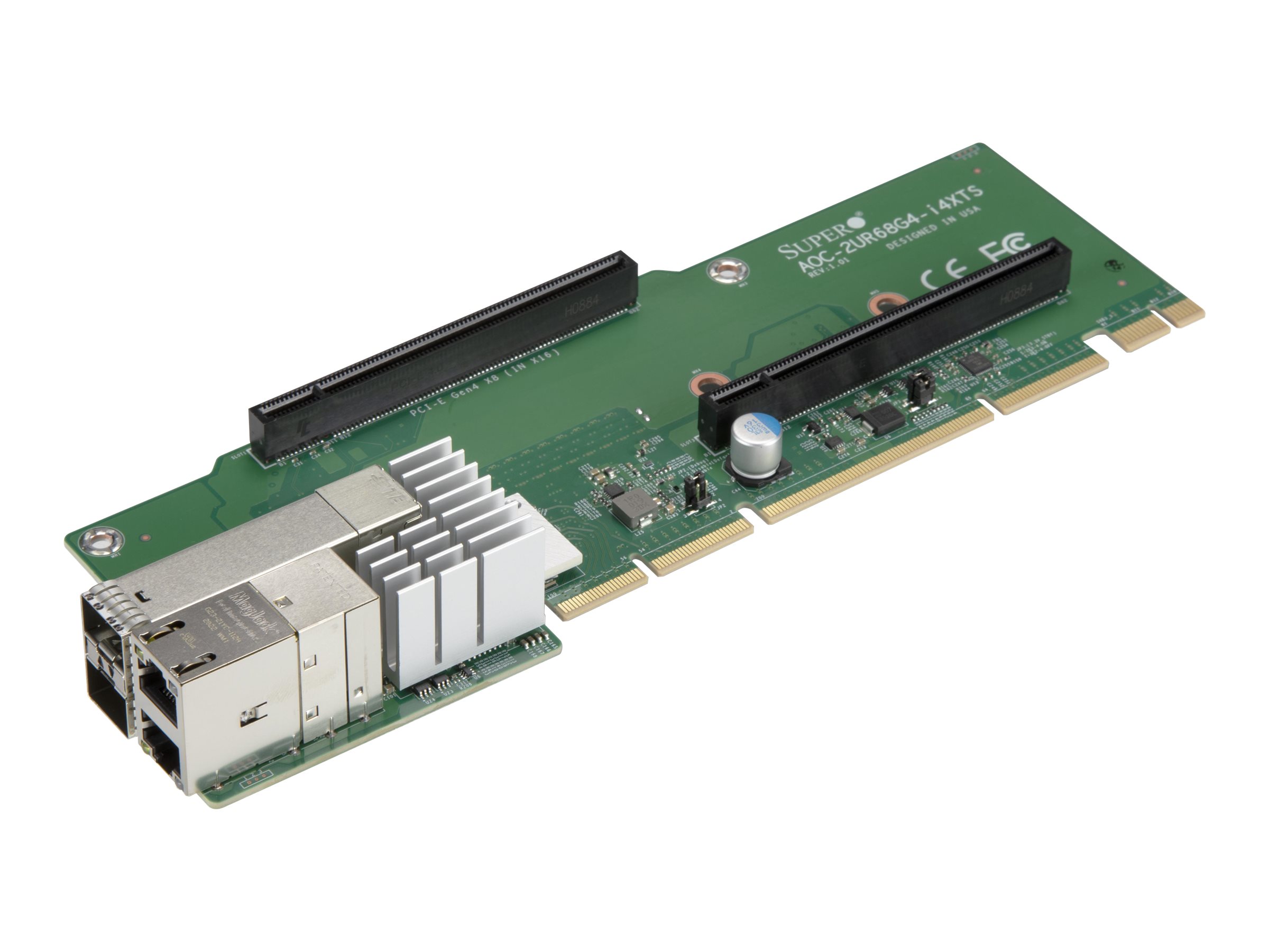 Supermicro AOC-2UR68G4-i4XTS 2U Ultra Riser - Netzwerkadapter