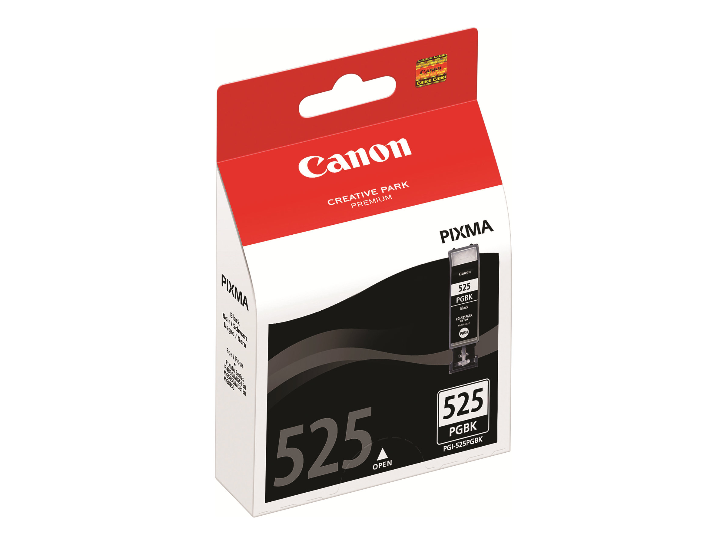 Canon PGI-525PGBK - 19 ml - Schwarz - originalTintenbehälter - für PIXMA iP4950 - iX6550 - MG5350 - MG6150 - MG6250 - MG8150 - MG8250 - MX715 - MX885 - MX892 - MX895