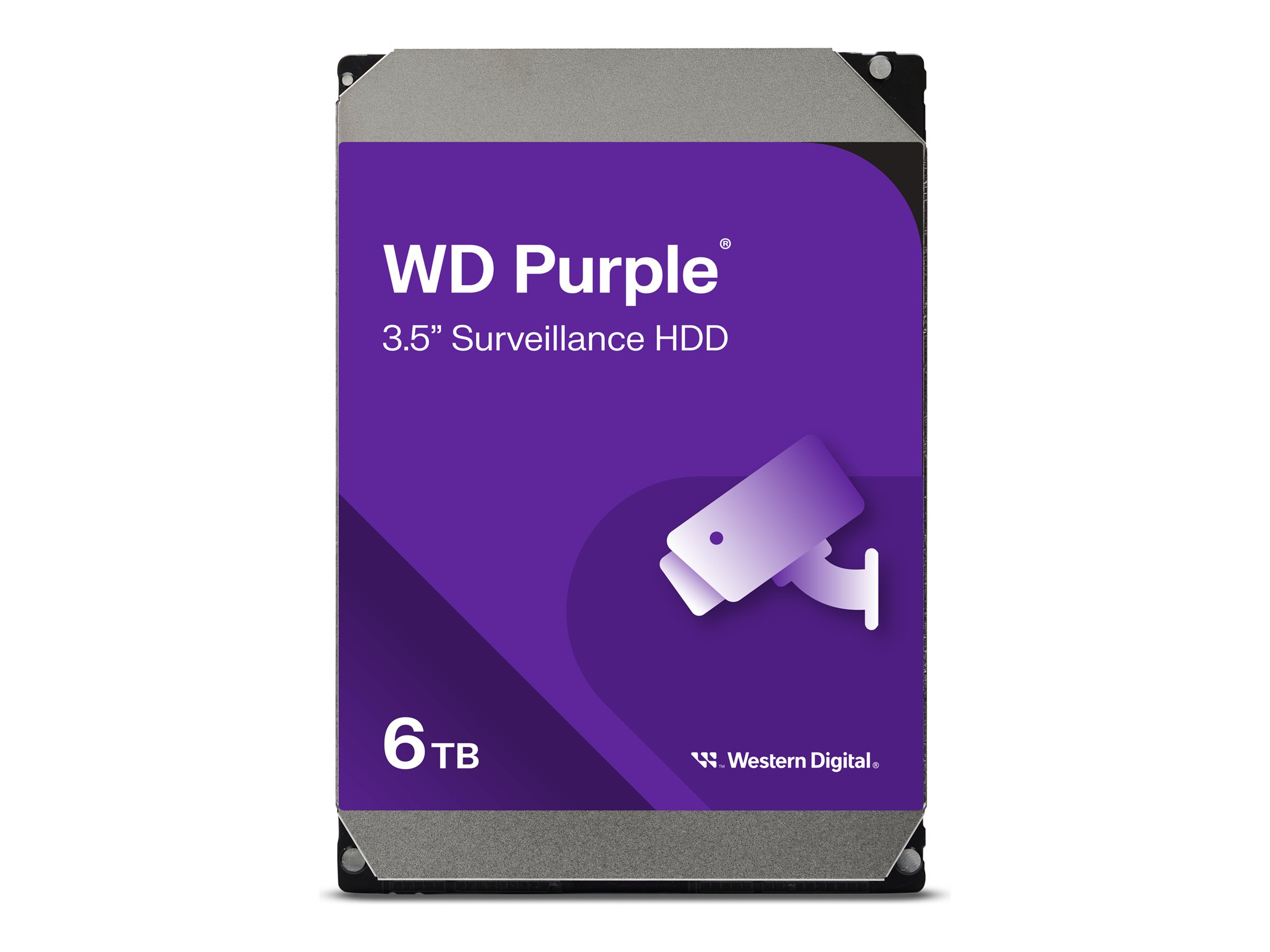 WD Purple WD64PURZ - Festplatte - 6 TB - Überwachung - intern - 3.5" (8.9 cm)SATA 6Gb/s - 5400 rpm - Puffer: 256 MB