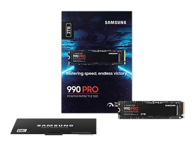 Samsung 990 PRO MZ-V9P2T0BW - SSD - verschlüsselt - 2 TB - intern - M.2 2280 - PCIe 4.0 x4 (NVMe)256-Bit-AES - TCG Opal Encryption 2.0