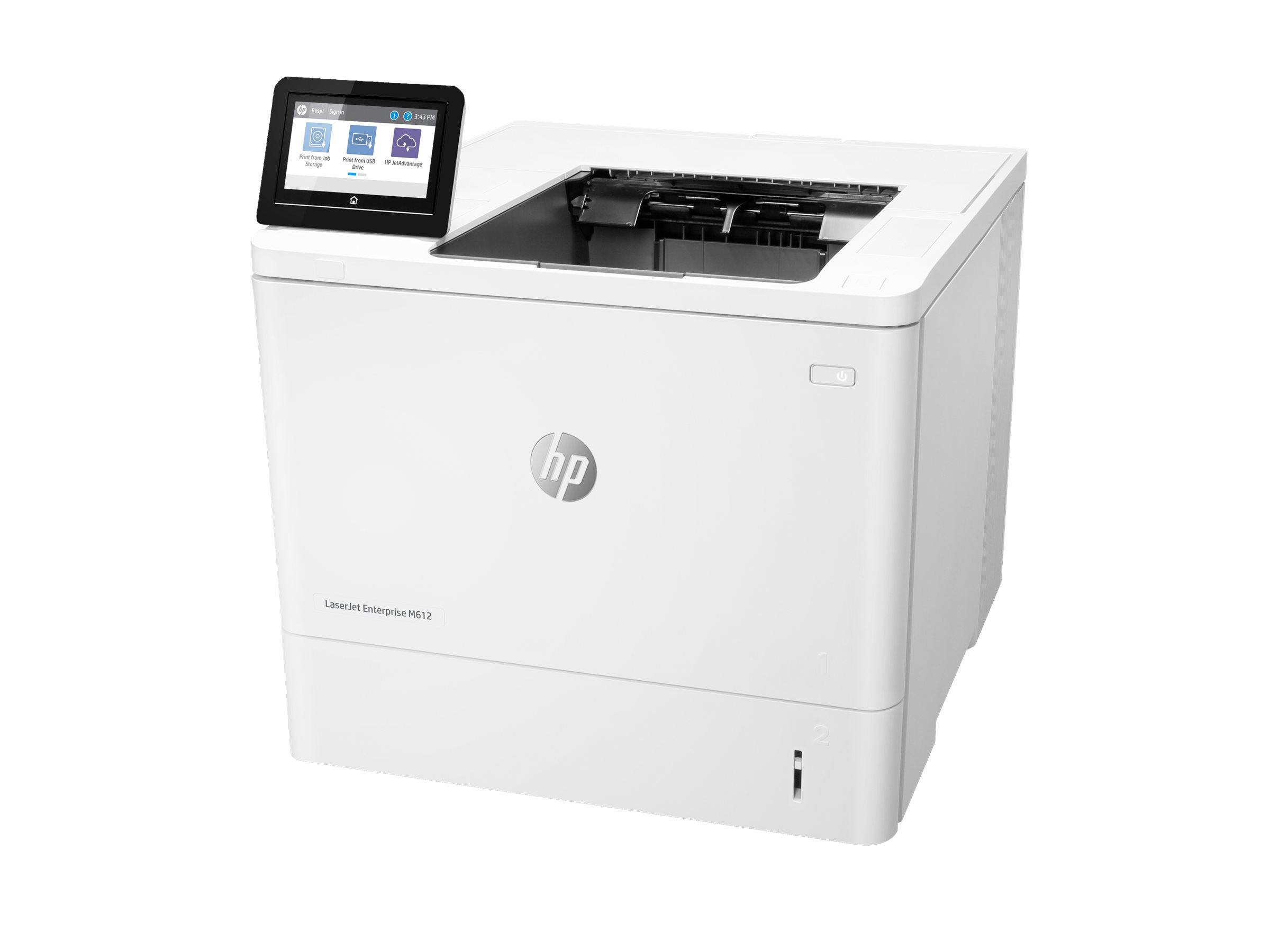 HP LaserJet Enterprise M612dn - Drucker - s/wDuplex - Laser - A4/Legal - 1200 x 1200 dpi - bis zu 71 Seiten/Min. - Kapazität: 650 Blätter - USB 2.0 - Gigabit LAN - USB 2.0-Host