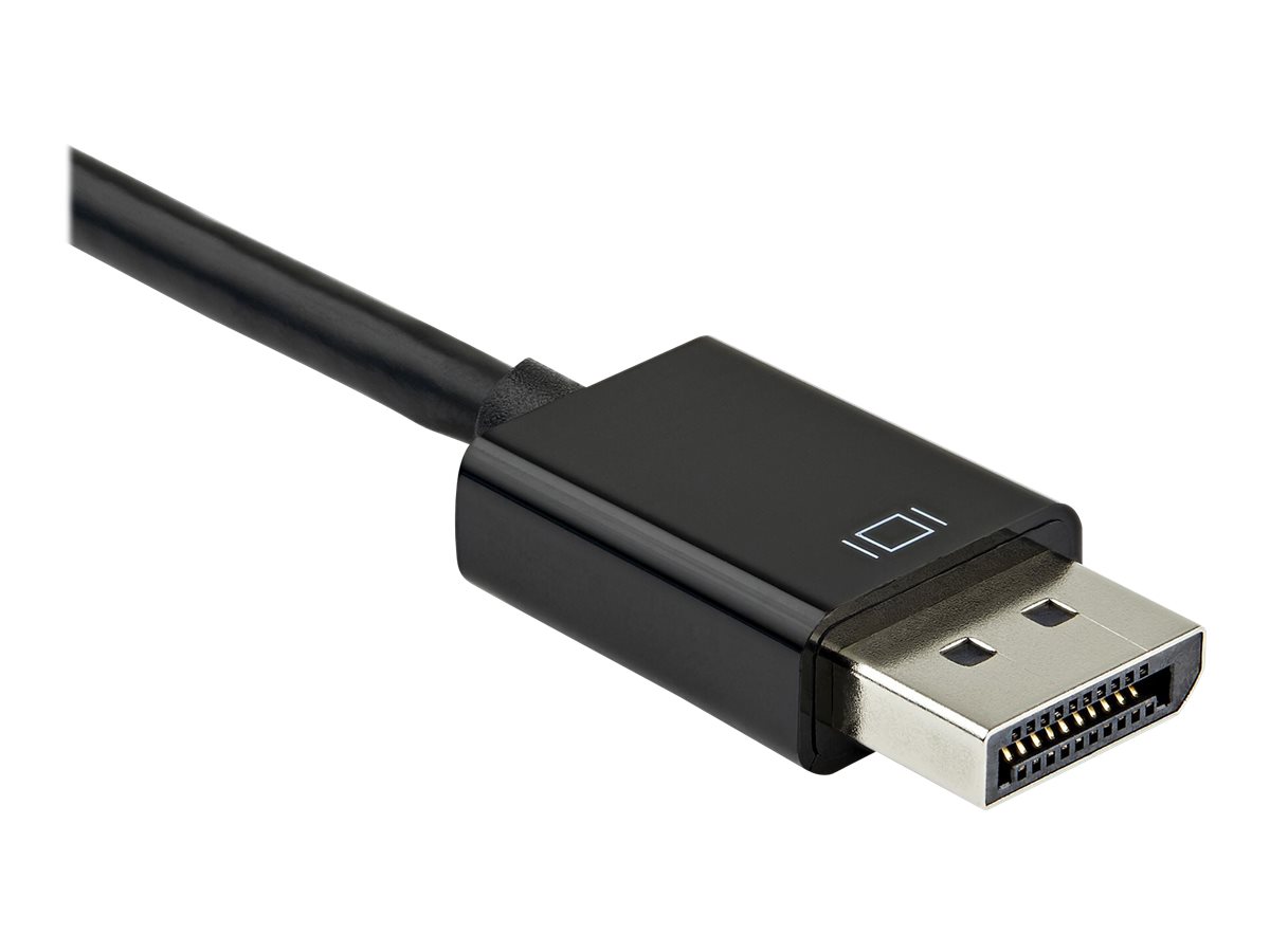 StarTech.com Startech Adapter DispayPort auf VGA - HDMI 4K 60Hz - DP Video Adapter - Videoadapter - DisplayPort männlich zu HD-15 (VGA)HDMI weiblich - 23.2 cm - Schwarz - 4K Unterstützung