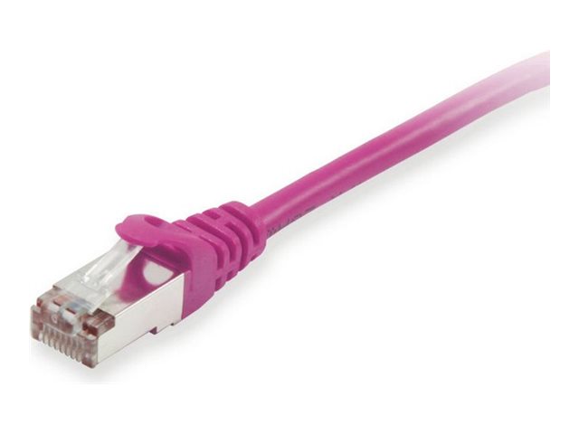 Equip Patch-Kabel - RJ-45 (M) zu RJ-45 (M)25 m - S/FTP - PiMF - CAT 6a - halogenfrei - geformt - verseilt - lila