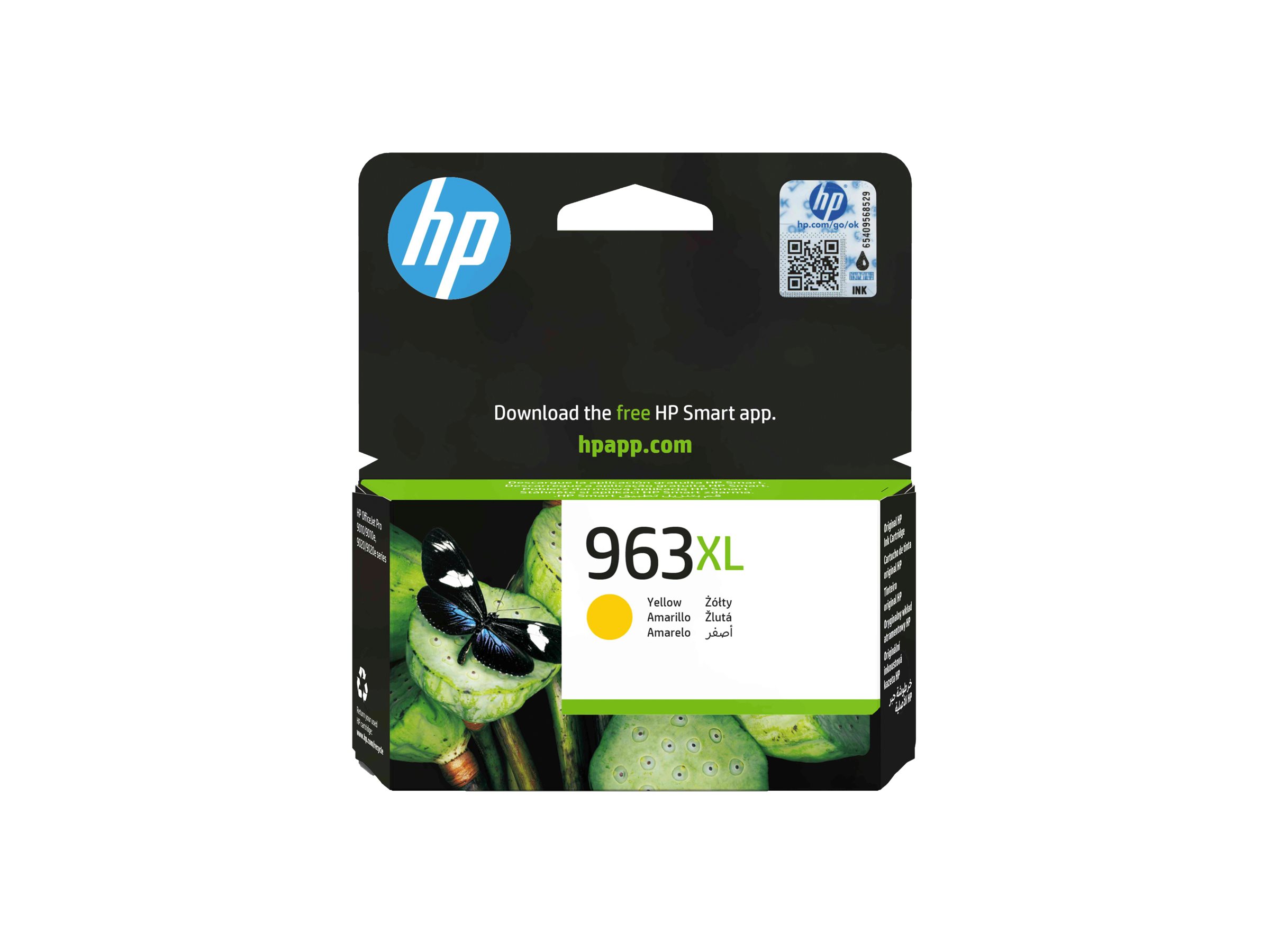 HP 963XL - 22.92 ml - Hohe Ergiebigkeit - Gelboriginal - Tintenpatrone - für Officejet Pro 9010 - 9012 - 9014 - 9015 - 9016 - 9019 - 9020 - 9022 - 9025