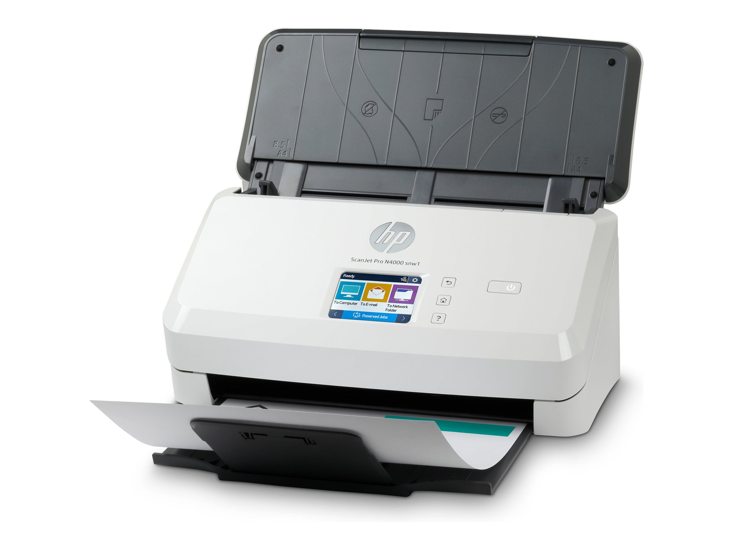 HP Scanjet Pro N4000 snw1 Sheet-feed - Dokumentenscanner - CMOS / CIS - Duplex - 216 x 3100 mm - 600 dpi x 600 dpi - bis zu 40 Seiten/Min. (einfarbig)automatischer Dokumenteneinzug (50 Blätter) - bis