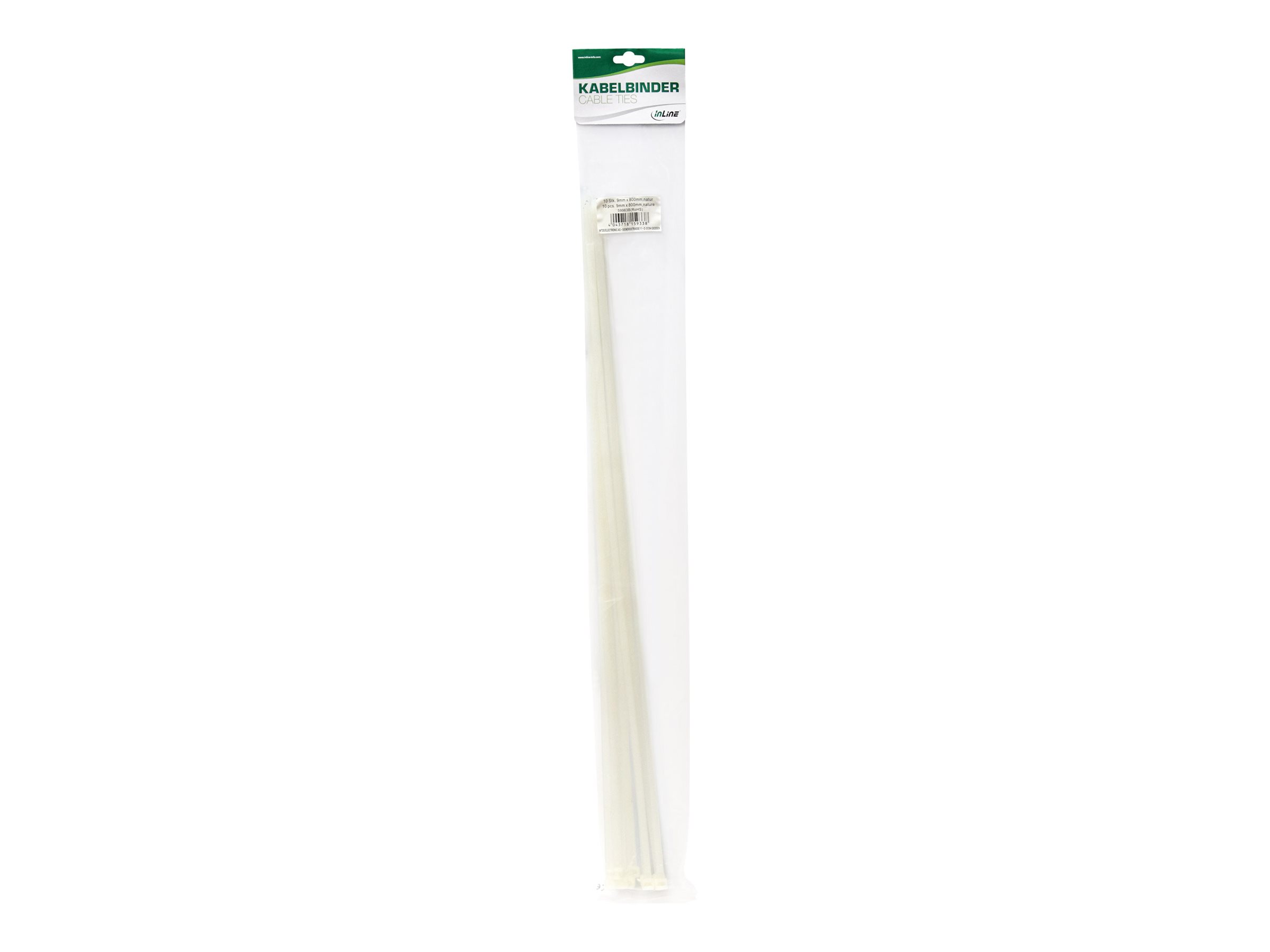 InLine Kabelbinder - Länge 900mm - Breite 12mm - natur - 10 Stückmit 10)