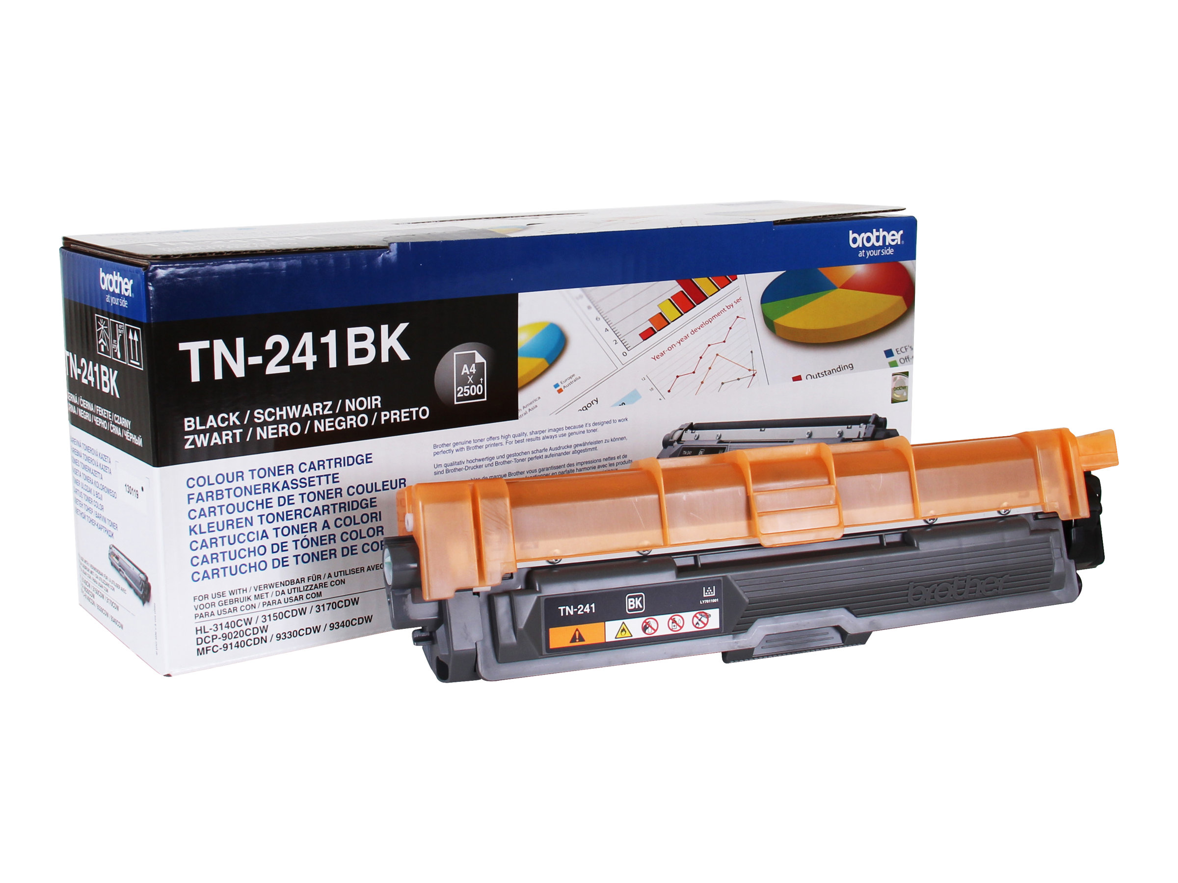 Brother TN241BK - 2er-Pack - Schwarz - originalTonerpatrone - für Brother DCP-9015CDW - DCP-9020CDW - HL-3150CDW - MFC-9140CDN