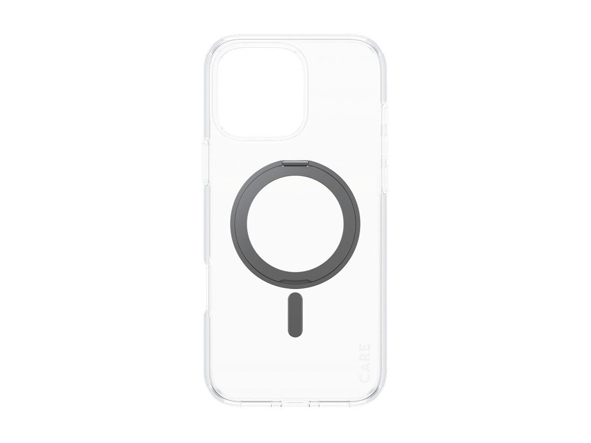 PanzerGlass CARE by PanzerGlass - Hintere Abdeckung für Mobiltelefonkompatibel mit MagSafe - recycelter Kunststoff - durchsichtig - Schwarz - für Apple iPhone 16 Pro Max