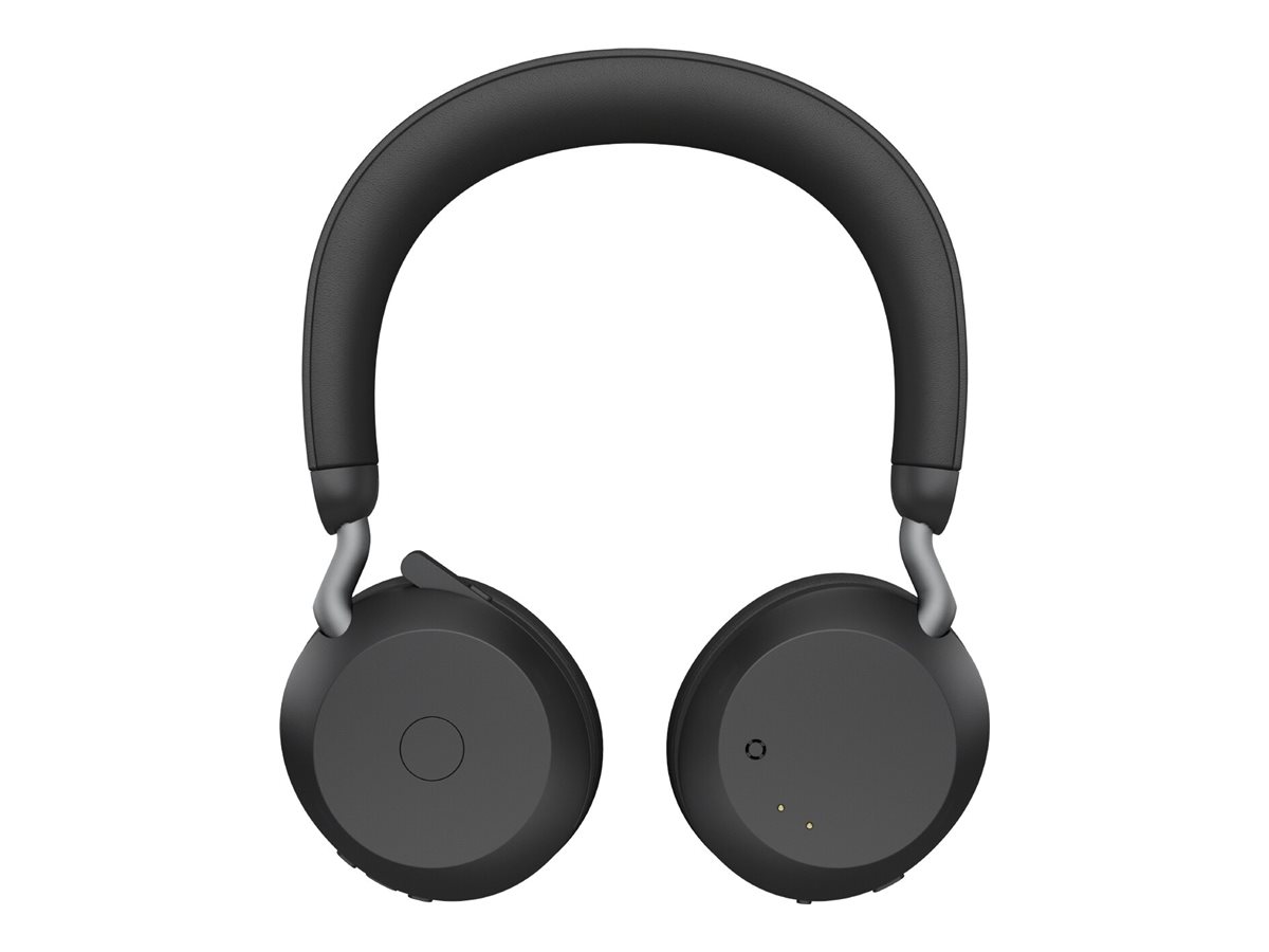 Jabra Evolve2 75 - Headset - On-Ear - Bluetoothkabellos - aktive Rauschunterdrückung - USB-C - Geräuschisolierung - Schwarz - Optimiert für UC