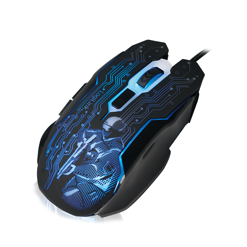 LogiLink Gaming - Maus - optisch - 6 Tastenkabelgebunden - USB - Schwarz
