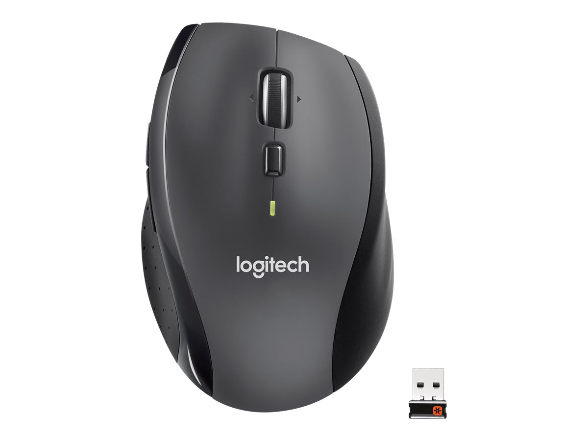 Logitech Marathon M705 - Maus - Für Rechtshänder - Laser - kabellos - 2.4 GHz - kabelloser Empfänger (USB)M705 Marathon Kabellose Maus - 2,4 GHz mit USB-Unifying-Empfänger - 1000 DPI - 5 programmierba