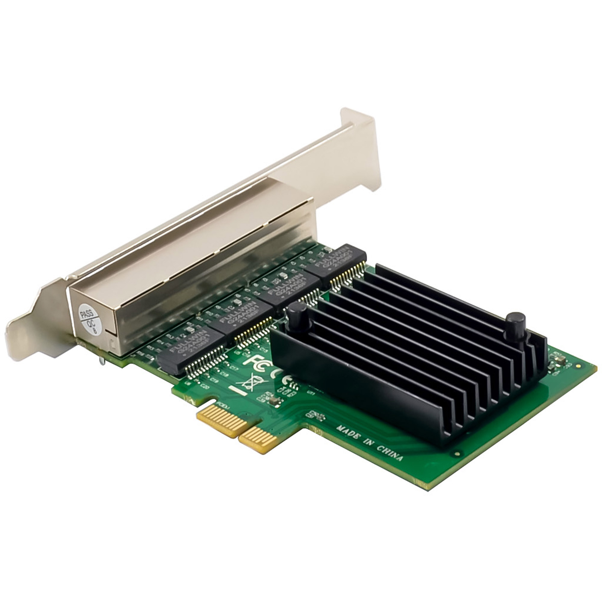 InLine Quad Gigabit Netzwerkkarte - 4x RJ45 1 Gb/s - PCIe x1Gigabit Ethernet x 4