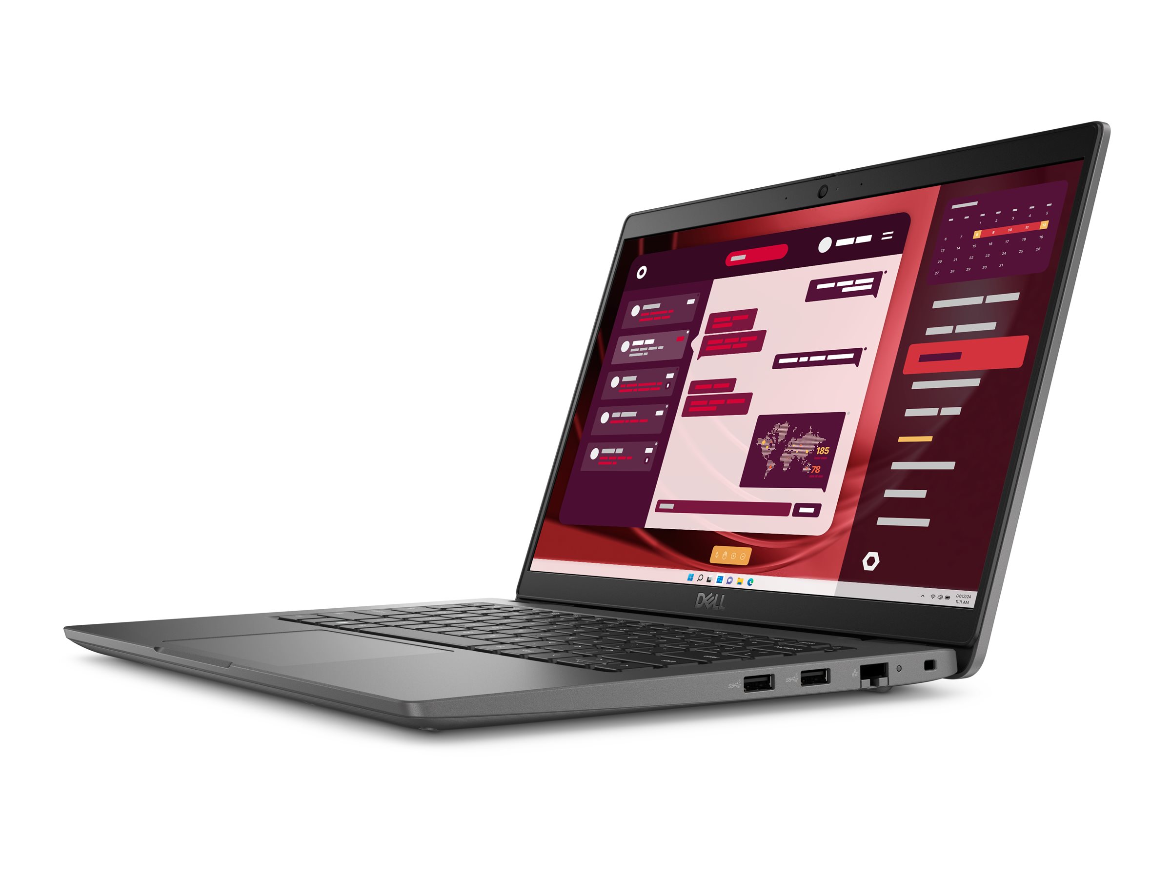 Dell Latitude 3450 (version 2024) - Intel Core i5 1345U - Win 11 Pro - Intel Iris Xe Grafik - 16 GB RAM - 512 GB SSD NVMe, QLC, Class 25 - 35.6 cm (14")IPS 1920 x 1080 (Full HD) - Wi-Fi 6E - Grau - BT