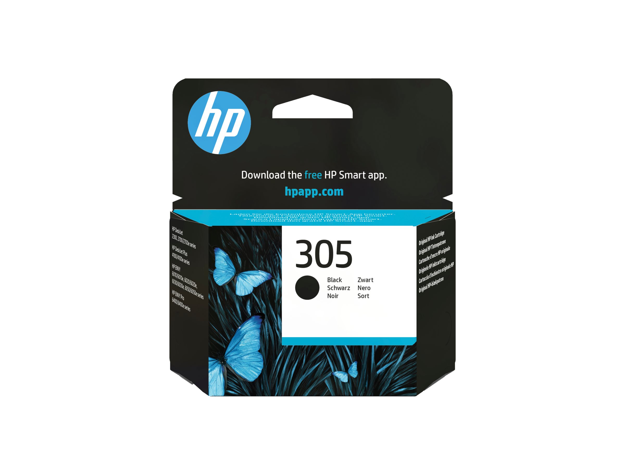 HP 305 Black Original Ink Cartridge - Original - TintenpatroneSchwarz - 2 ml