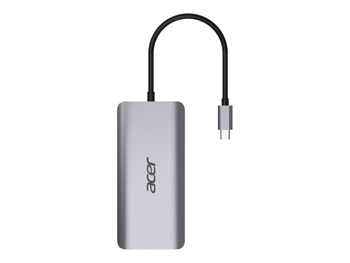 Acer 12-In-1 Type-C Adapter - DockingstationUSB-C - 2 x HDMI - DP - 1GbE - für Chromebook 51X; Extensa 15; Predator Helios 300; Predator Triton 300; TravelMate Spin B3