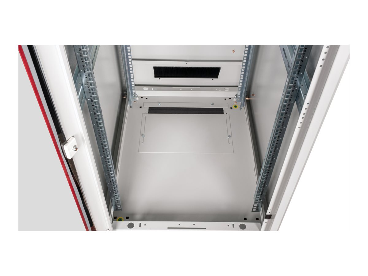 ROLINE Pro - Schrank Netzwerkschrank - Hellgrau, RAL 7035 - 36U - 48.3 cm (19")19 Zoll Netzwerkschrank Pro 36 HE 600x800 BxT Glastür grau