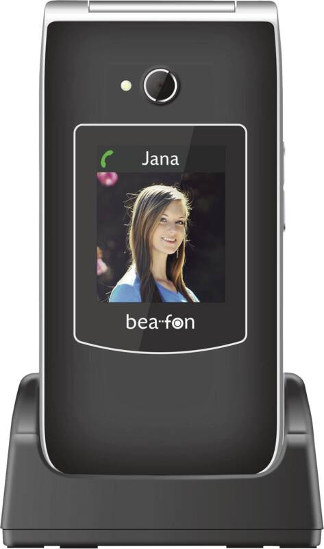 Bea-fon Silver Line SL645 - Feature Phone - microSDslot - LCD-Anzeige - 240 x 320 Pixel - rear camera 0,3 MP - Black Silver