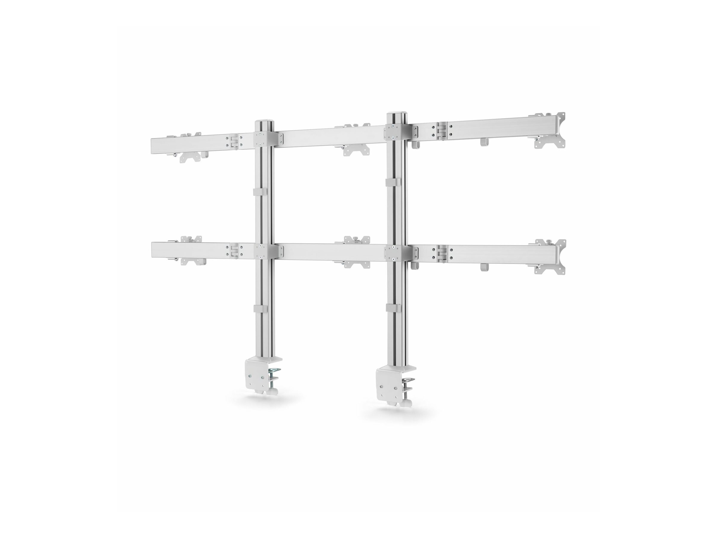 StarTech.com Six-Monitor Desk Mount w/ Crossbar, Up To 32" Screens/17.6lb - Befestigungskit - für 6 LCD-Displays - Säule, dual - Kunststoff, Stahl - weiß - Bildschirmgröße: 43.2-81.3 cm (17"-32")Tisch